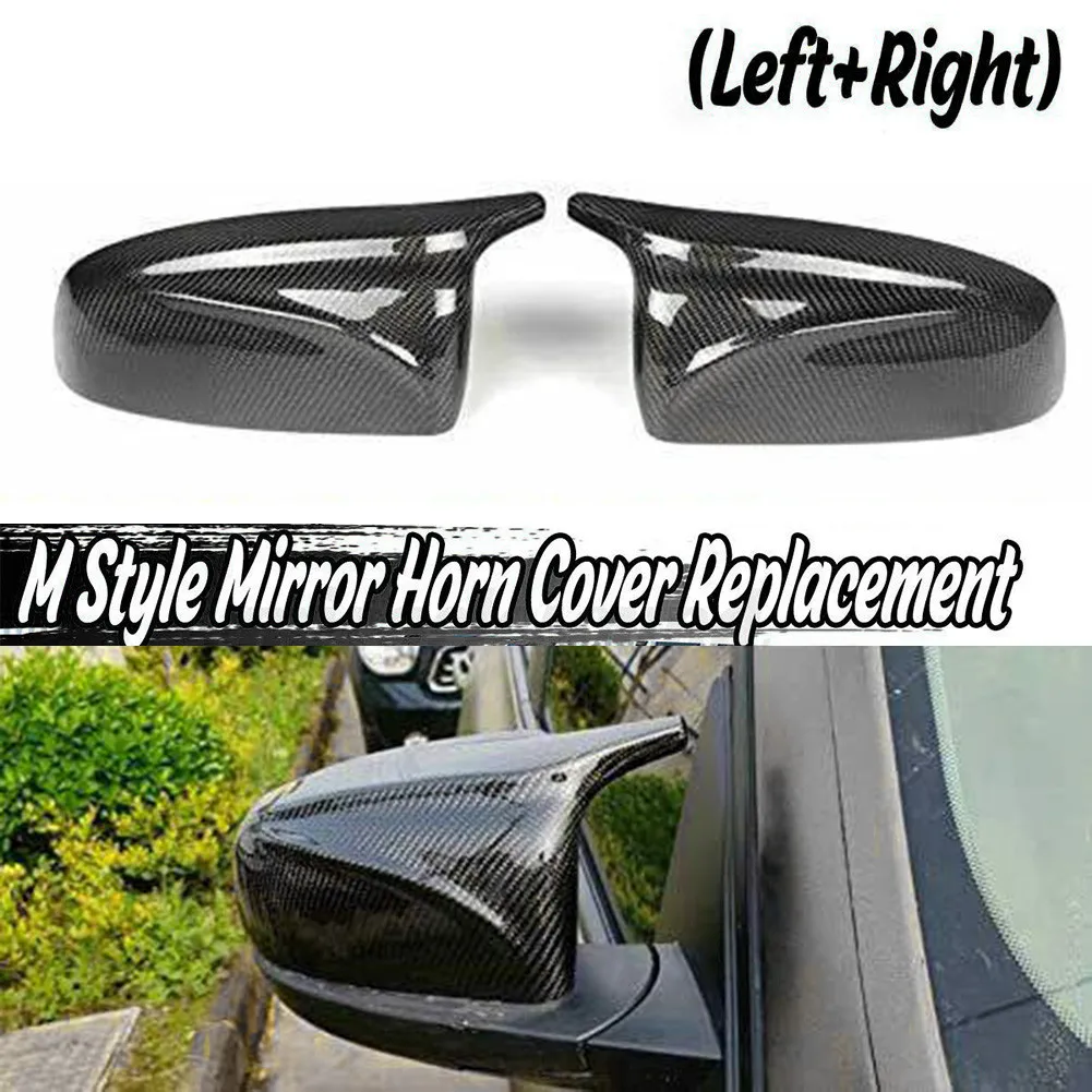 

2Pcs Auto Replacement Rear View Mirror Cap Cover Left+Righ Accessories For BMW X5 X6 E70 E71 2007-2013 New