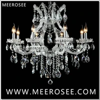 luxurious maria theresa clear white crystal chandelier lamp luster cristal pendelleuchte light fixture top quality 8 lights