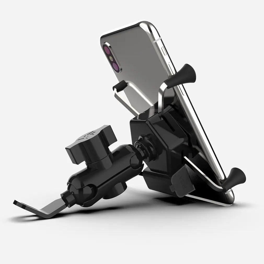 

Motorcycle Scooter X-Type Charger Mobile Phone Holder Bracket Usb Car Charging
