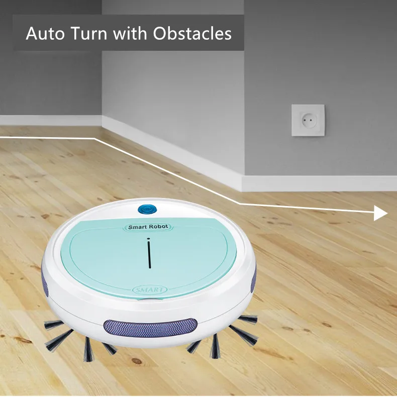 Робот пылесос развертки и влажной швабры одновременно для твердых полов ковров