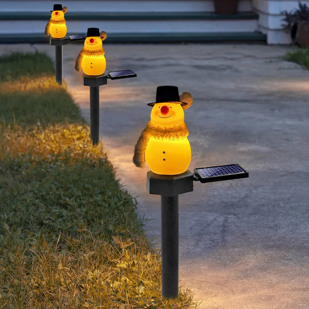 

Outdoor LED Solar Snowman Light Landscape Lamp Decor Lawn Lamp Christmas Series Cartoon Snowman Ground Lamp Garden