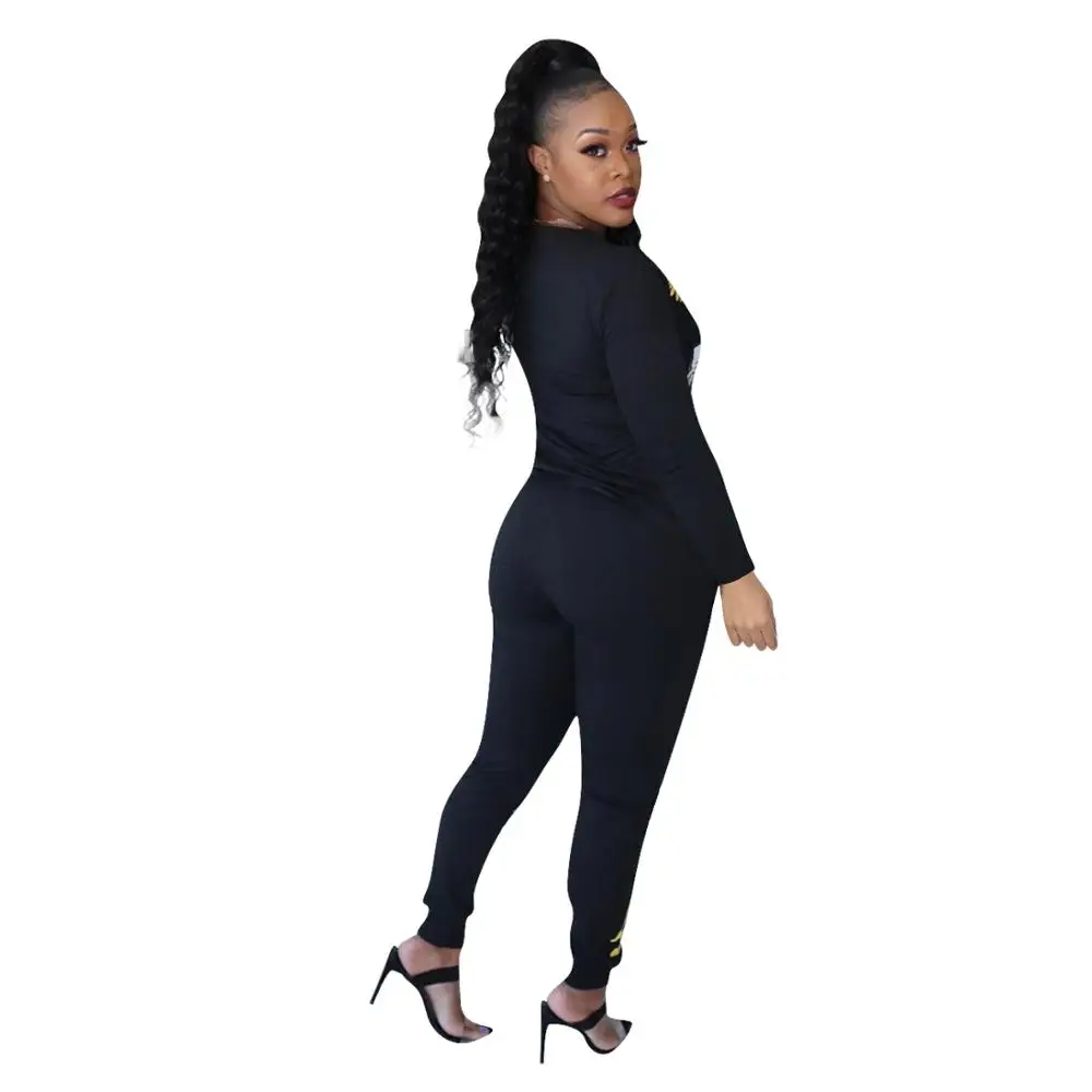 Европа и США хит сезона женские позиционирования печати футболка с длинными