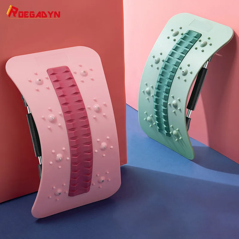 

Magnet Physiotherapy Adjustable Back Massager Cracker Spine Support Back Stretcher Posture Correcter Spine Pain Relief Relaxtion