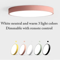 modern led panel light%e2%80%8e ceiling lamp dimmable 3 colors adjustable with remote control bedroom dining living children room study
