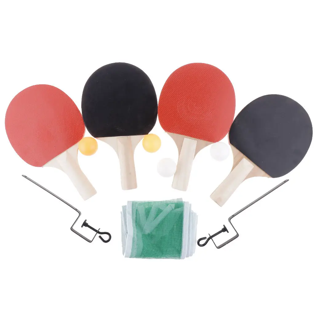 Ракетка для настольного тенниса и понга 4 шт. | Спорт развлечения