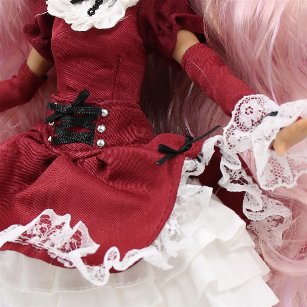 Ледяной DBS Blyth кукла красный костюм игрушка платье шпилька | Игрушки и хобби
