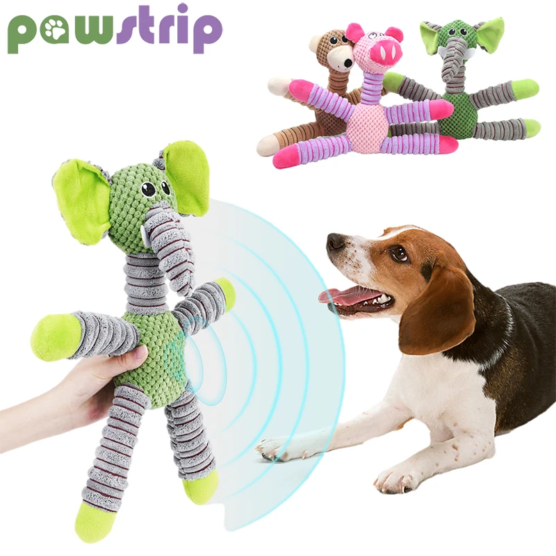 Плюшевая игрушка для домашних животных, милая игрушка-пищалка в виде животного для щенка, жевательная игрушка, мультяшная собака, искусстве...