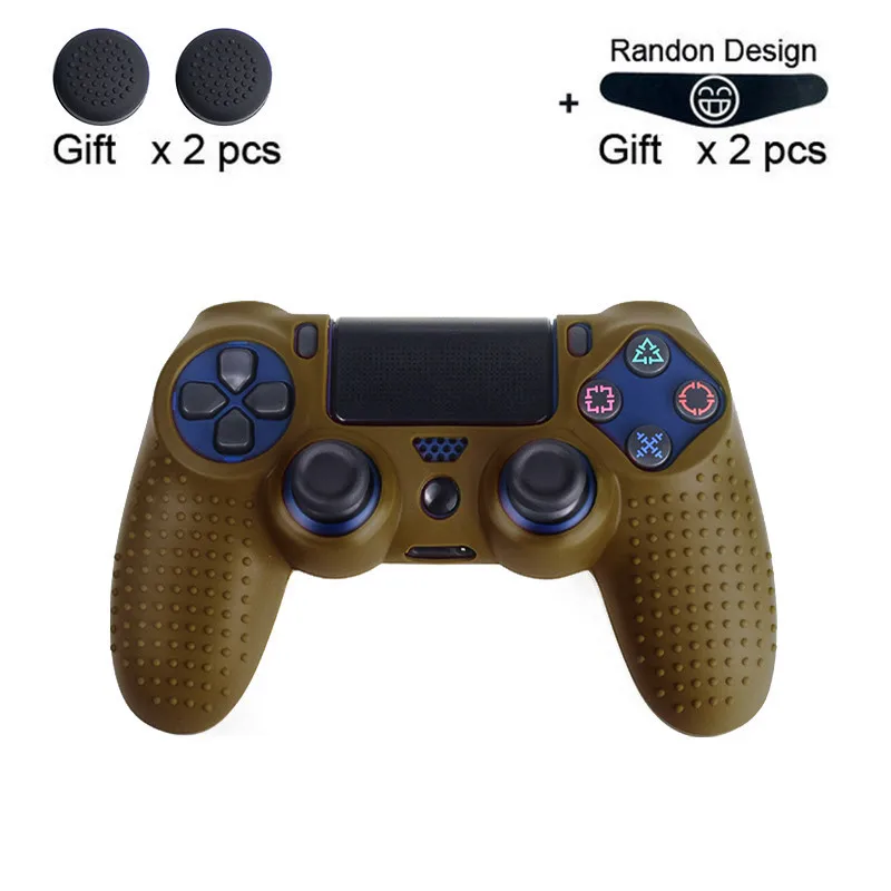 9 Данные лягушка камуфляж силиконовый резиновый гель кожа для sony PS4 Slim/Pro контроллер Обложка защитный чехол для PS4 беспроводной контроллер - Цвет: 9