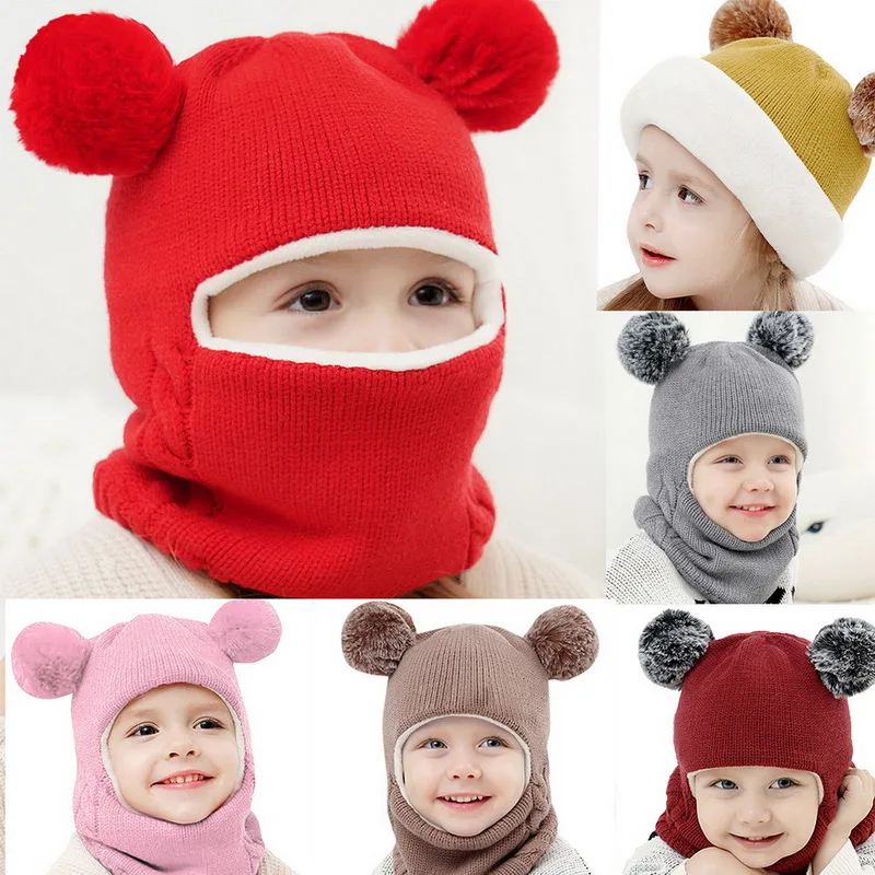 Детские зимние шапки 39 видов для девочек и мальчиков детские вязаные теплые шарф