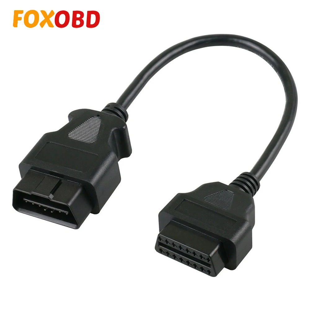 Удлинительный кабель OBD2 с 16 контактами коннектор 30 см гнездовым на штырьков
