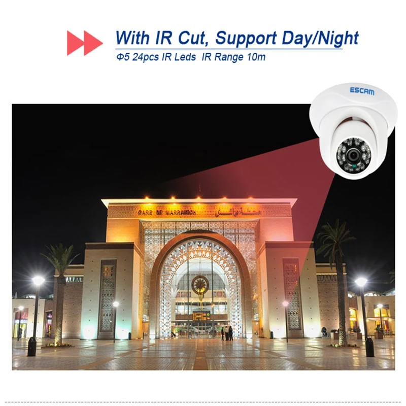 QD500 Wifi ip камера ONVIF 720P HD инфракрасное ночное видение Водонепроницаемая Сетевая