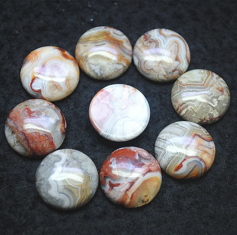 

5pcs nature mecico agate stone cabochons beads cabochons no hole round shape 18mm 20mm natural carnelian stone free shipping new