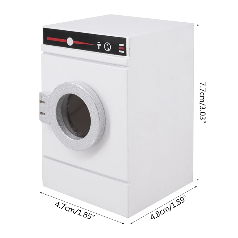 

1/12 Dollhouse Miniature Roller Washing Machine Washer Home Appliance Decor Bathroom Furniture Accessories Children Kids Toy