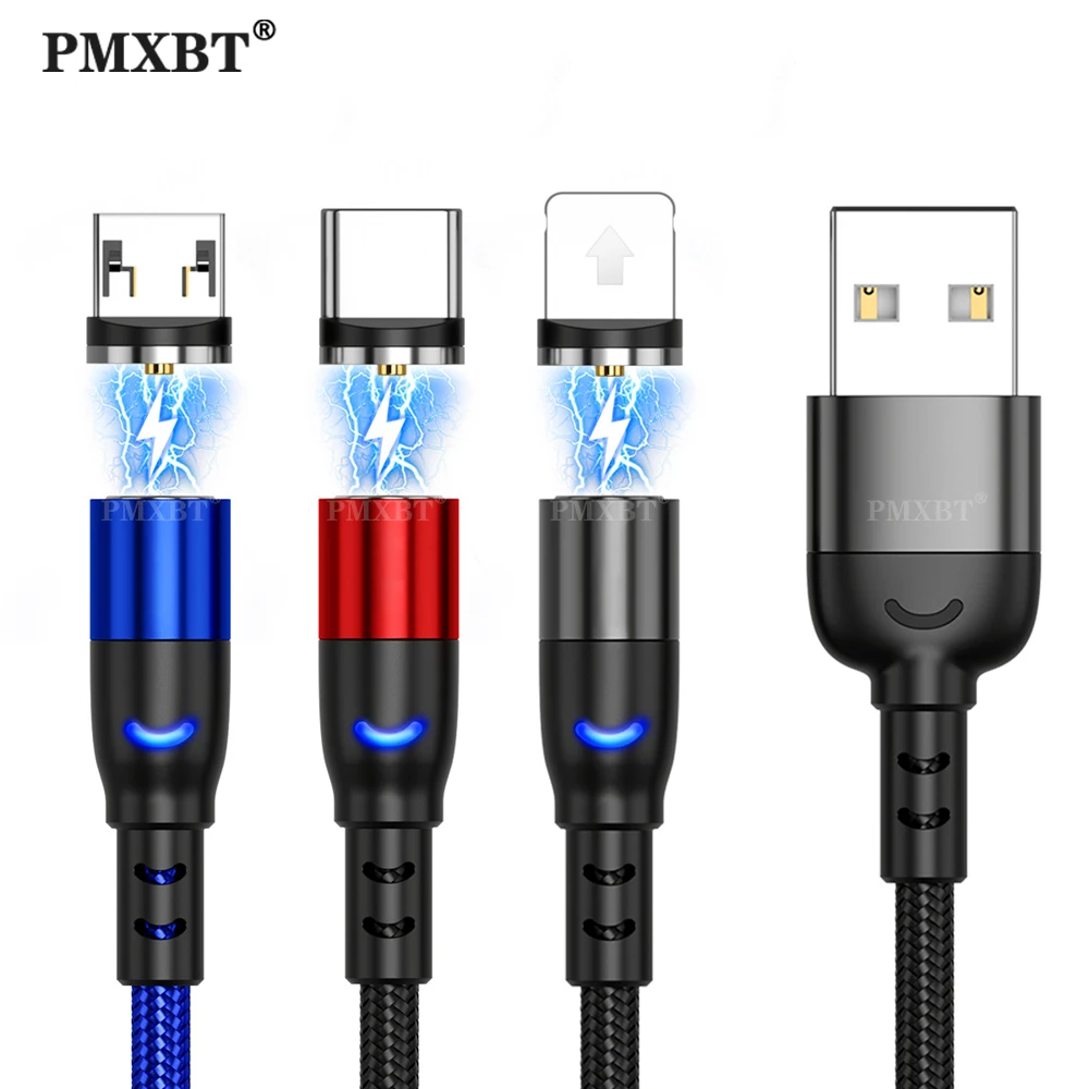 

Magnetic Charging Mobile Phone Cable Micro USB Cord Type C/8 Pin For iphone Xiaomi Redmi Note 8 Pro 10 Huawei Smartphones Charge