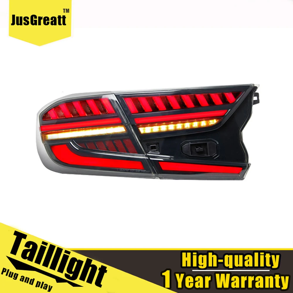 

2pcs Car Styling for Honda Accord 2016-2019 tail lights assembly All LED Rear Lamp+ dynamic turn signal +reverse light