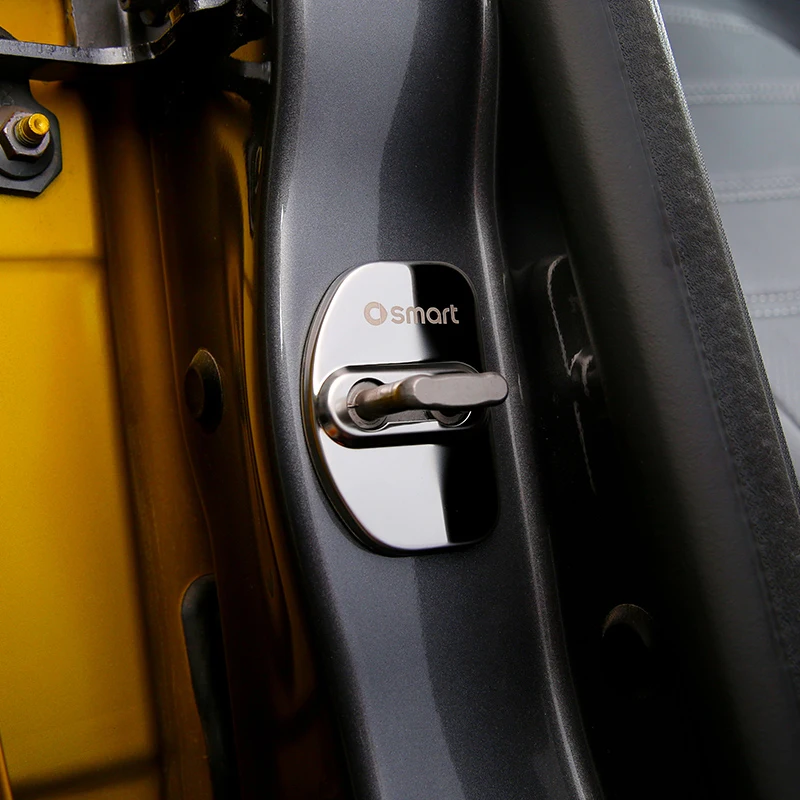 Автомобильный Дверной замок Защитная крышка из нержавеющей стали декоративная