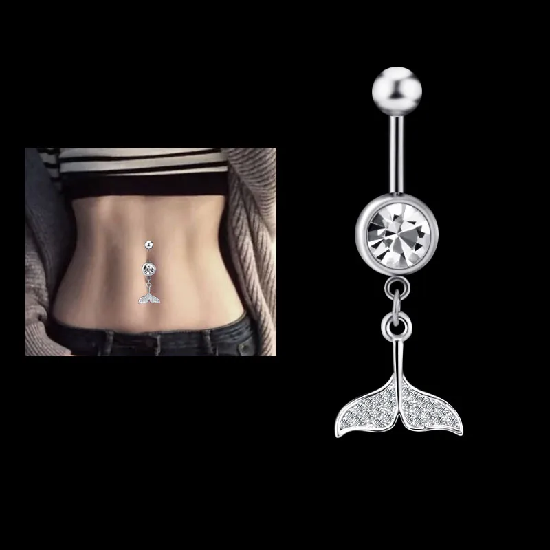 Пикантные Висячие пупка Кольца для пирсинг ювелирные изделия из фасона рыбий