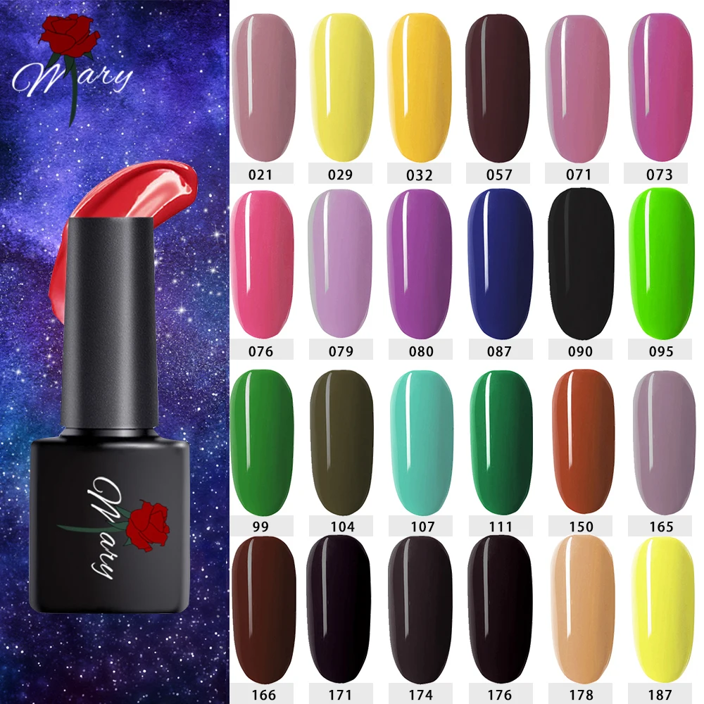 

Rosemary Nail Gel Varnish Autumn Colors Gel Nail Polish 8ml Soak Off Semi Permanant UV Varnish 3pcs in 1 set