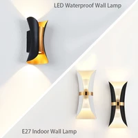 modern simple led indoor wall lamp e27 bulb tv background wall light bedroom living room aisle lamps wall sconce home lighting