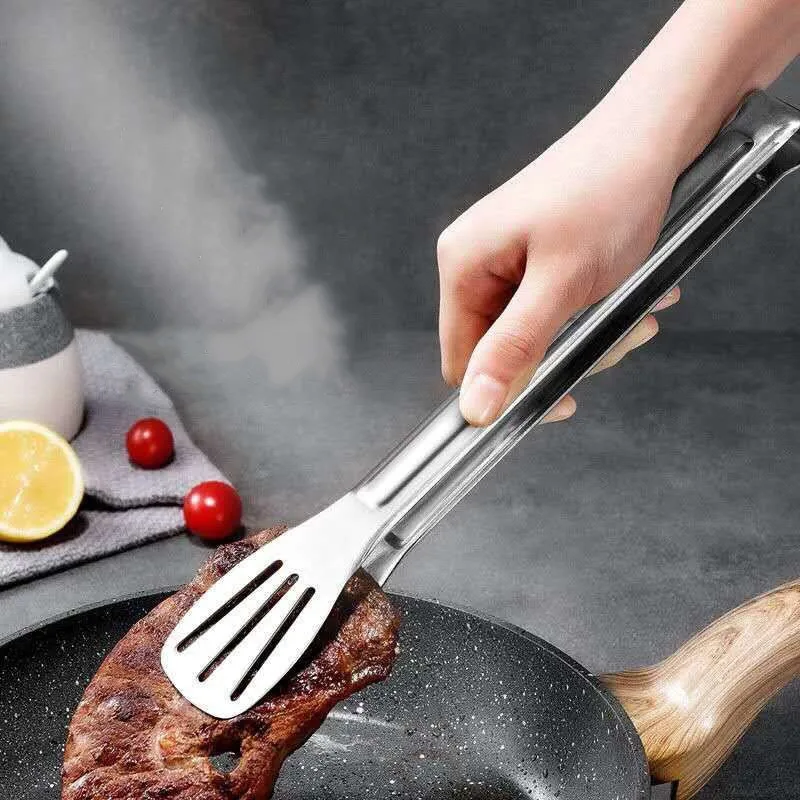 Нержавеющая сталь выдалбливают зажим для еды щипцы барбекю кухня приготовления