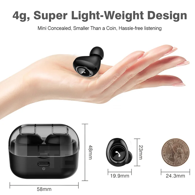 Waterproof Smart Blutooth Wireless Earphones with mic Earphone for xiaomi Mi A2 A3 Lite 8 9 Se 9T Pro Headphones Power Bank | Электроника