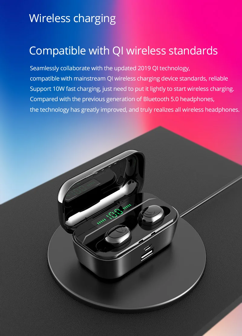 TWS G6S беспроводные наушники 8D стерео Bluetooth 5,0 наушники светодиодный дисплей гарнитура IPX7 водонепроницаемый earburd 3500 мАч чехол для iphone