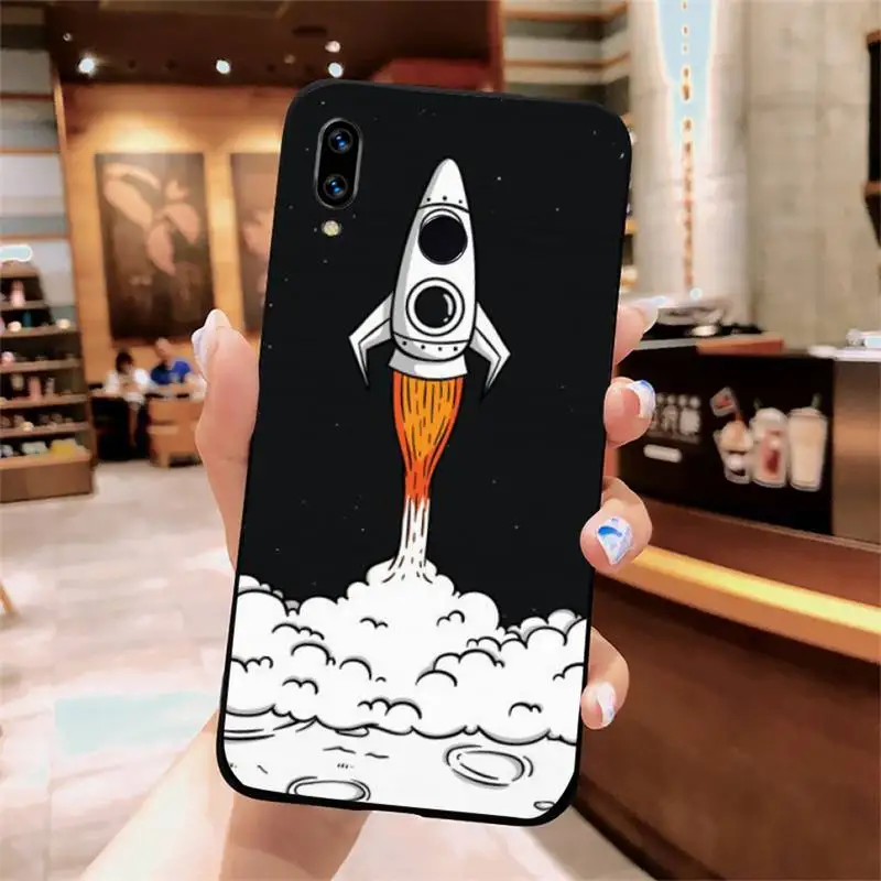 

Cartoon spacecraft universe Phone Case For Xiaomi Redmi note 7 8 9 t k30 max3 9 s 10 pro lite