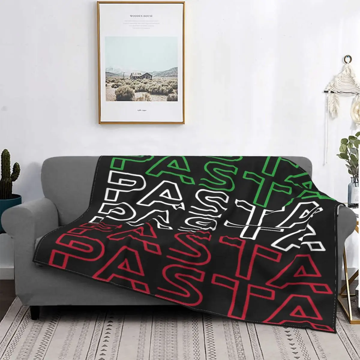 

Manta с принтом итальянской макаронных изделий, итальянская Макарон с кубиками для cama, manta Kawaii, toalla de playa de lujo