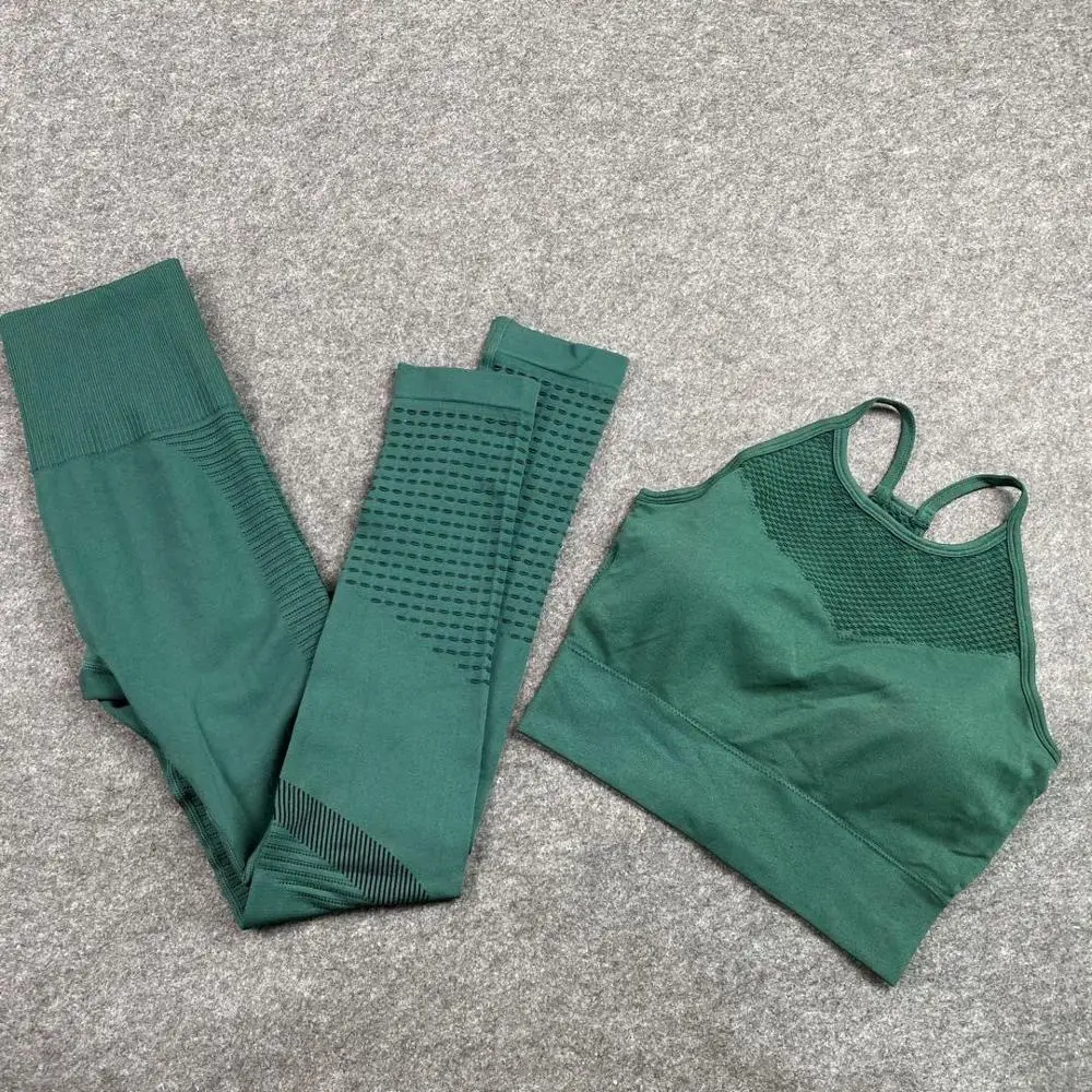 2021 Женская бесшовная высокая эластичность открытая сетчатая Яги комплект