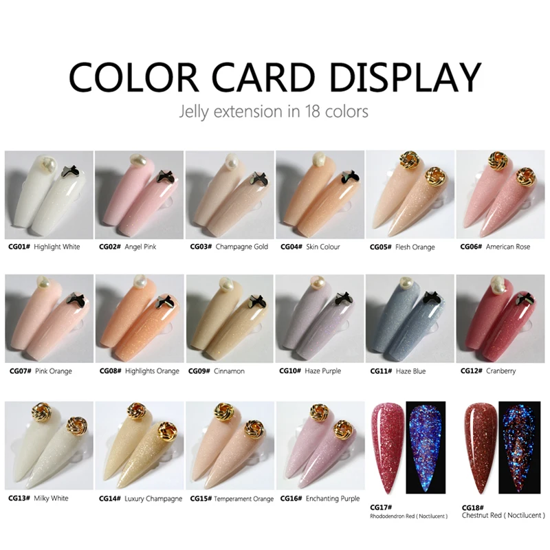 32 цвета твердый желе строитель расширение гель 15 мл поли кристаллы для ногтей УФ