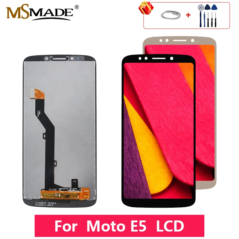 Для Motorola Moto E5 XT1944-4 XT1944-2 ЖК сенсорный экран дигитайзер дисплей запасные части в сборе 5," дюймов