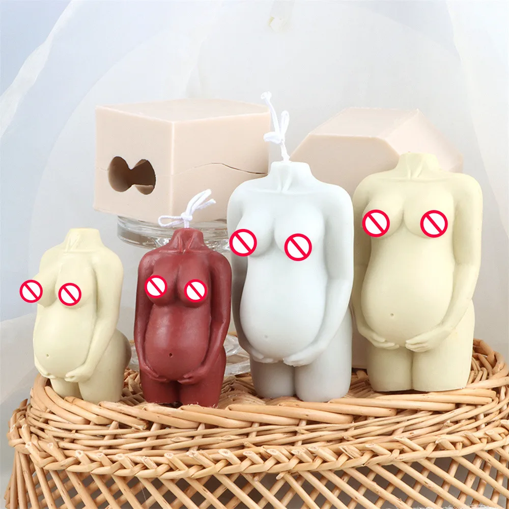 

Artwork Epoxy Resin Mold Silicone Stereoscopic Late Pregnant Woman Mould DIY Female Candly Tooling