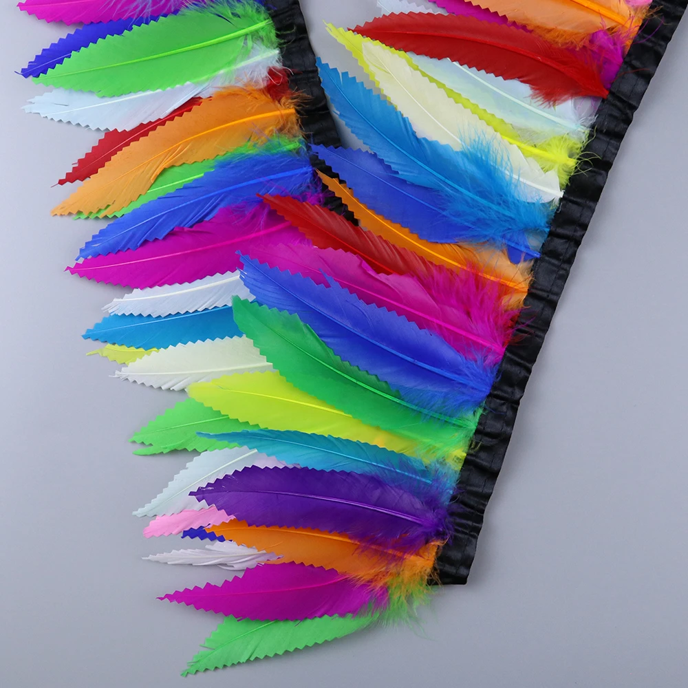 Отделка из гусиных перьев 5 метров высота бахромы 6-8 дюймов/15-20 см | Дом и сад