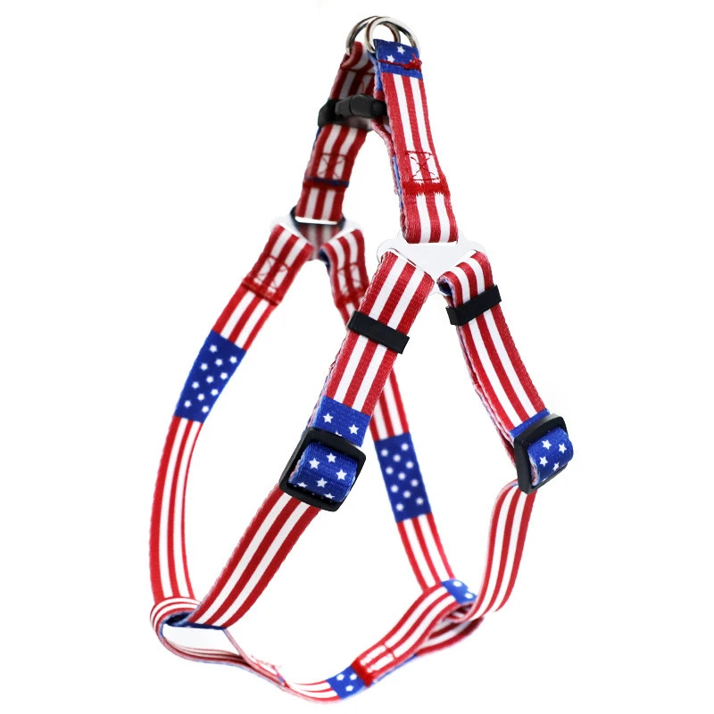 Модный напечатанный жгут для собак персонализированный нейлоновый регулируемый