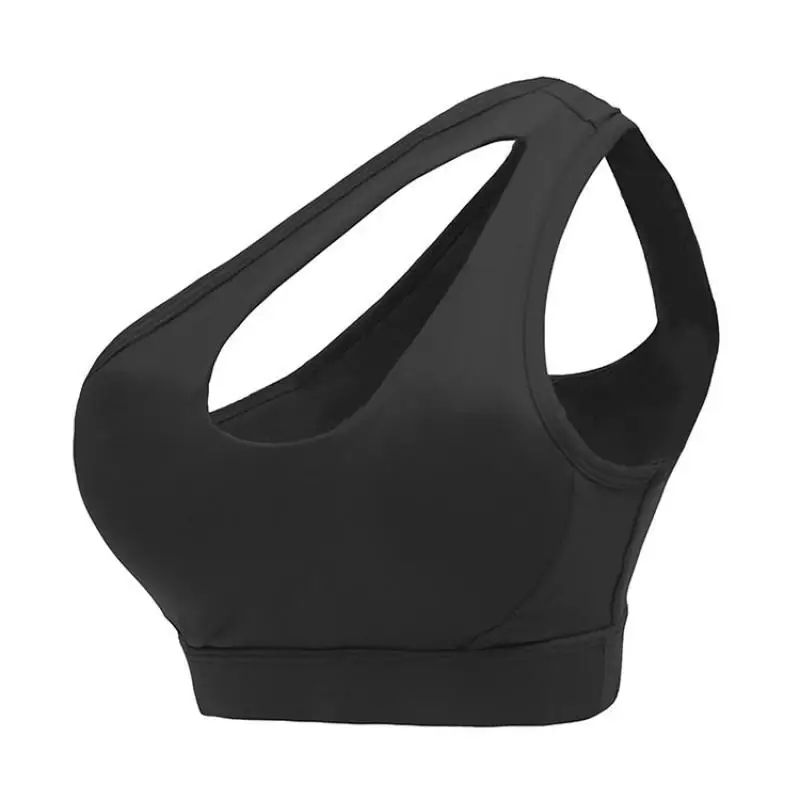 

SVOKOR Sports Bra Gym Women One Shoulder Hollow Padded Push Up Fitness Bras Workout Top Breathable Running Lingerie Female