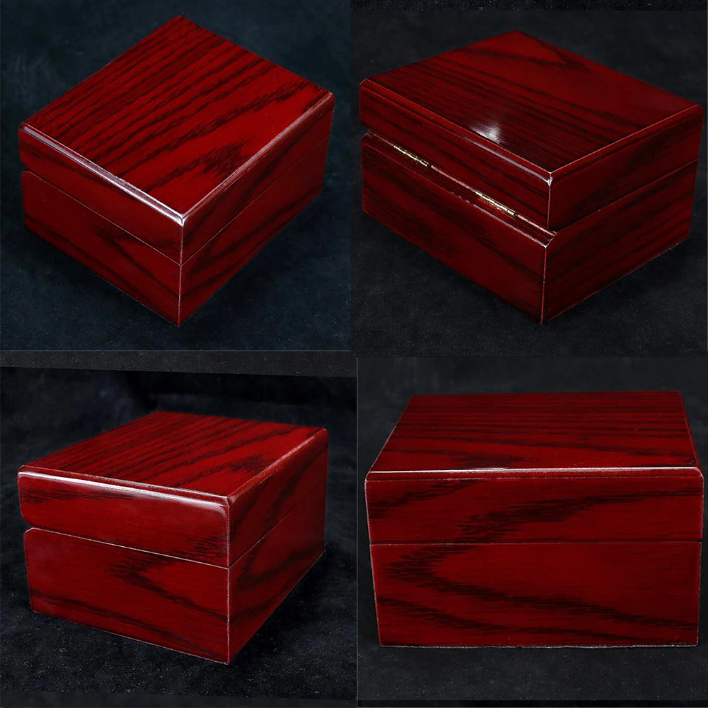 Фото 4Pcs Wood Watch Display Box Case Collection Vintage Style Jewelry Storage Organizer for Women Men - Red Наручные часы 4Pcs Wood Watch Display Box Case Collection Vintage Style Jewelry Storage Organizer for Women Men - Red Наручные часы