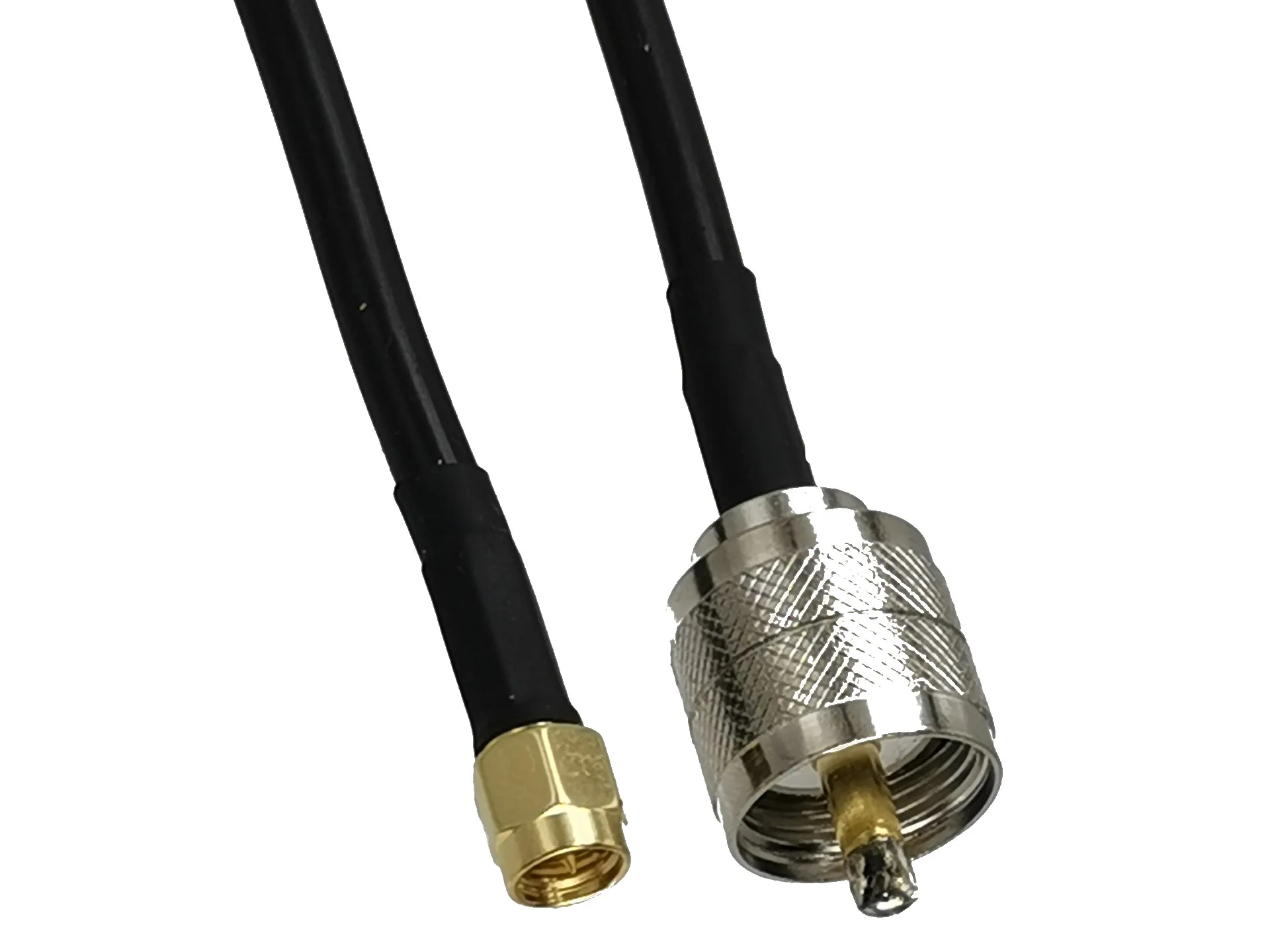 

1 шт. RG58 SMA штекер к UHF PL259 Штекерный Разъем RF коаксиальный джемпер фотомагнитный терминал 4 дюйма ~ 20 м Новый латунь