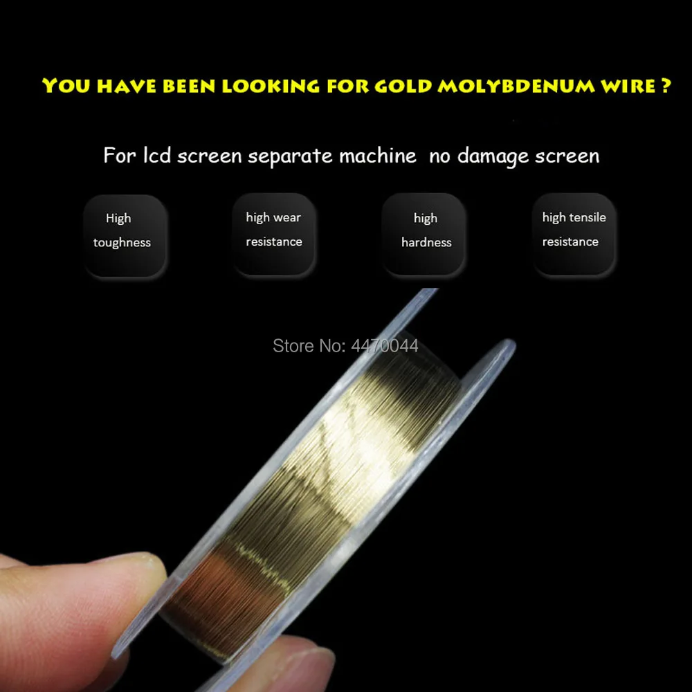5pc mobile phone cutting line tungsten alloy wire alloy gold molybdenum wire for broken glass cutting remove lcd screen separate free global shipping