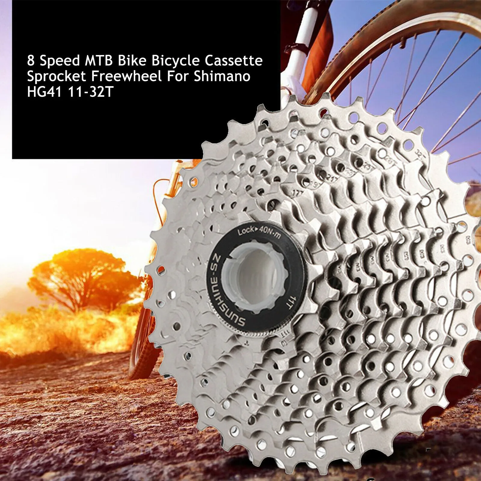 

8 Speed Bicycle Cassette Sprocket Freewheel For HG41 11-32T Durable MTB Bike Cassette Freewheel Cycling Bike Accessories