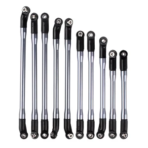 10 шт. металлический сплав связь с пластиковым стержнем конец для 110 весы RC Гусеничный автомобиль осевой SCX10 II 90046