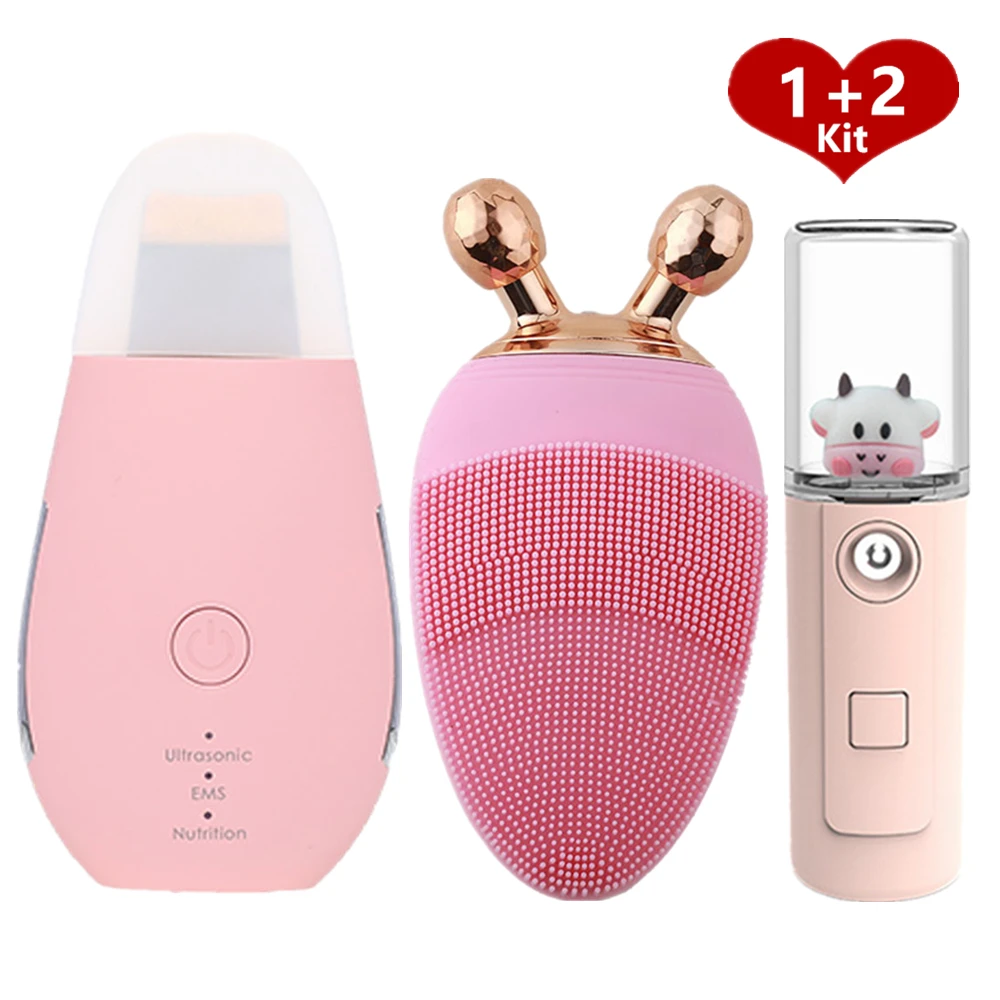 

Ультразвуковой инструмент для красоты, бытовой лопата с Черной головкой, скребок для кожи, очиститель лица, отшелушивание омертвевшей кожи ...