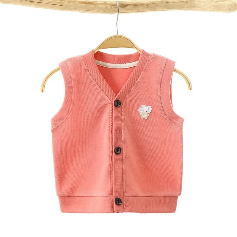 Детский хлопковый жилет одежда для мальчиков и девочек весенне осенний плотный
