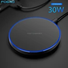 Беспроводное зарядное устройство FDGAO 30 Вт для Samsung S21, S20, S10, Note 20, 10, USB C, зарядная площадка Qi для iPhone 12, 11, XS, XR, X, 8, Airpods Pro