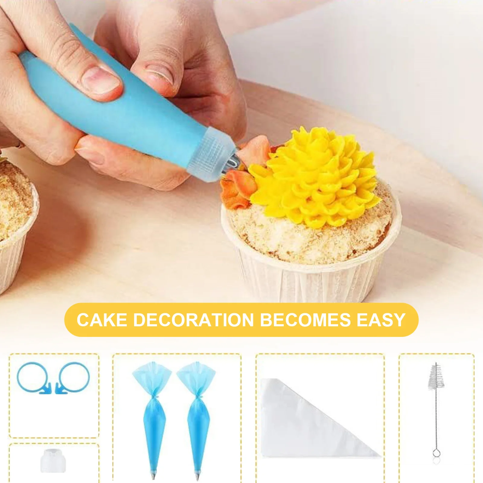 

85Pcs/set Cake Decorating Turntable Set Cake Decorating Kit Pastry Tube Fondant Tool Party Kitchen Dessert Baking Supplies