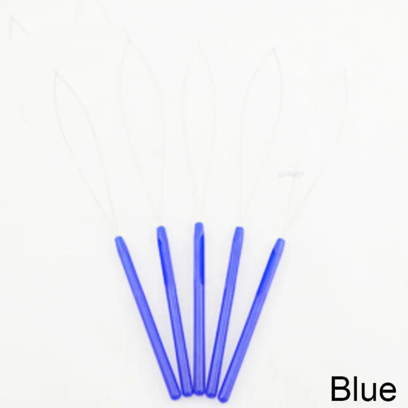 1 шт. инструмент для наращивания волос Micro Ring Bead pull Loop Feather Threader|Аксессуары укладки|