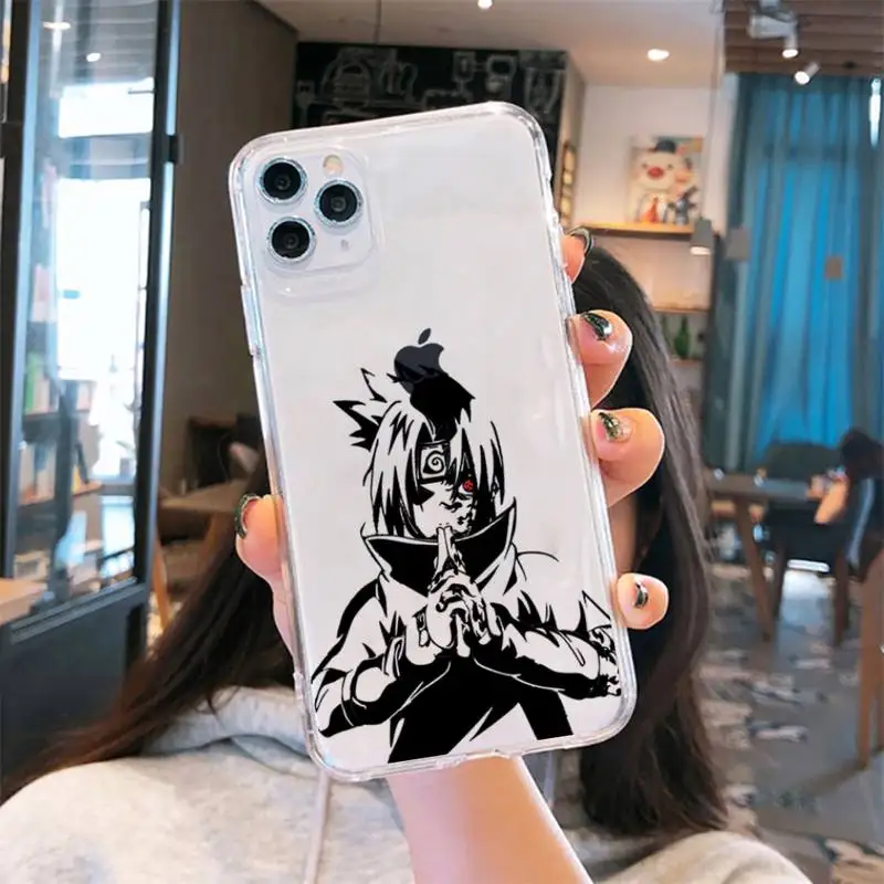 

Naruto Cute Cartoon Japanese Anime Phone Case Transparent soft For iphone 5 6 7 8 11 12 s c se plus mini x xs xr pro max