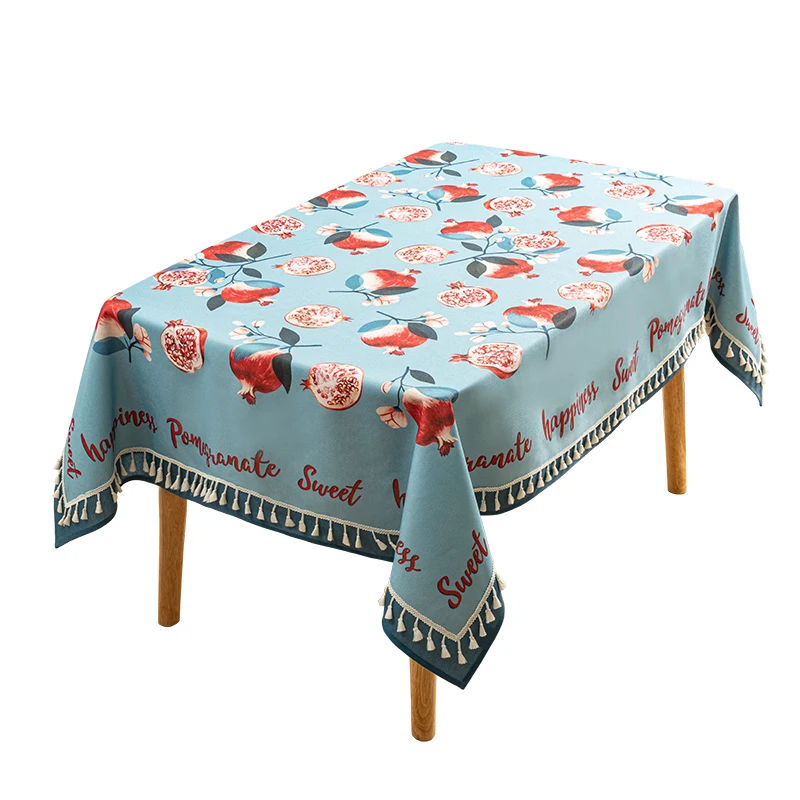 

Fresh fruit waterproof, oil proof, cotton and linen cloth art garden tea table tablecloth dining room