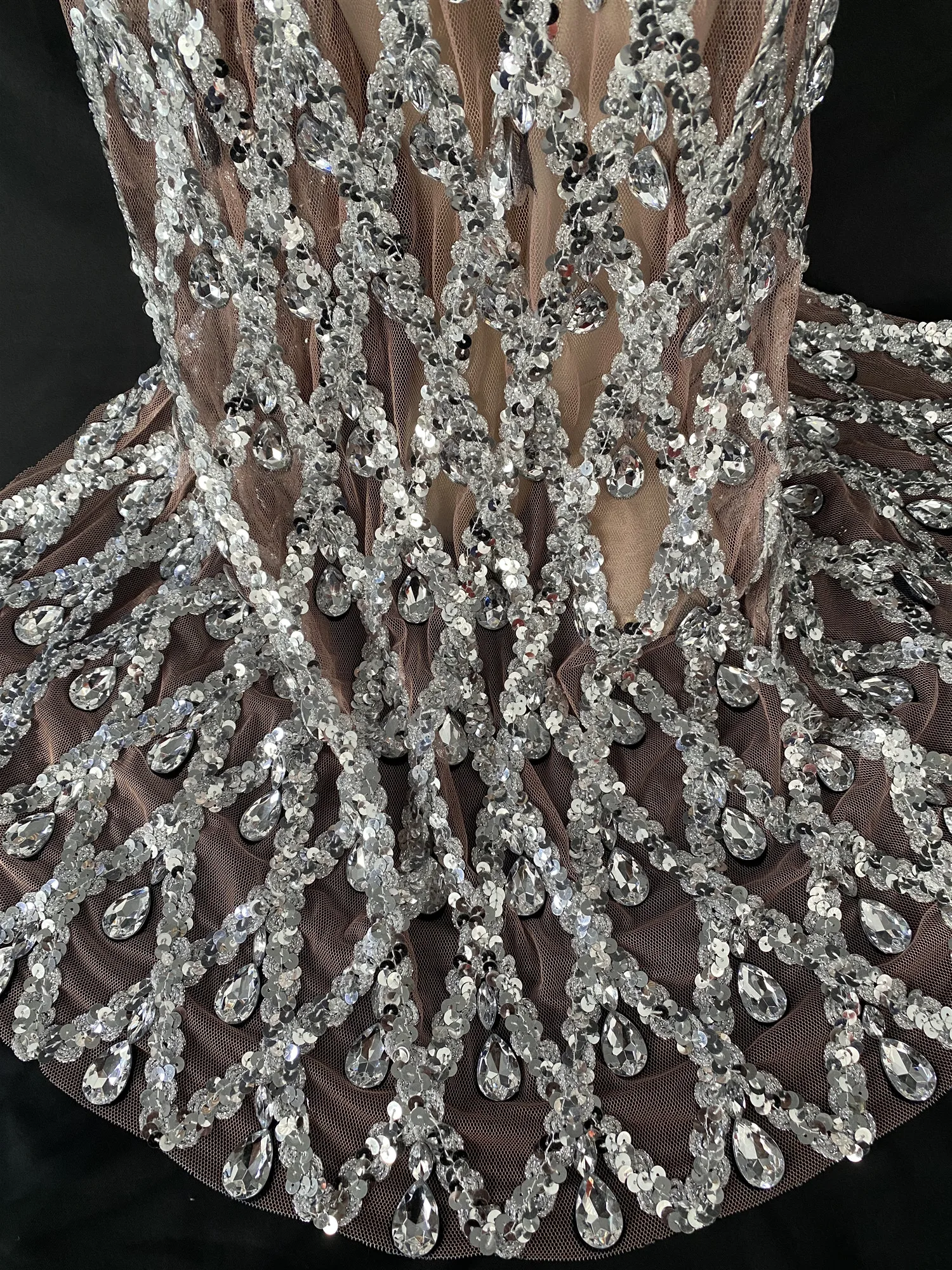 Блестящее прозрачное праздничное платье Drag Queen сексуальные сценические наряды