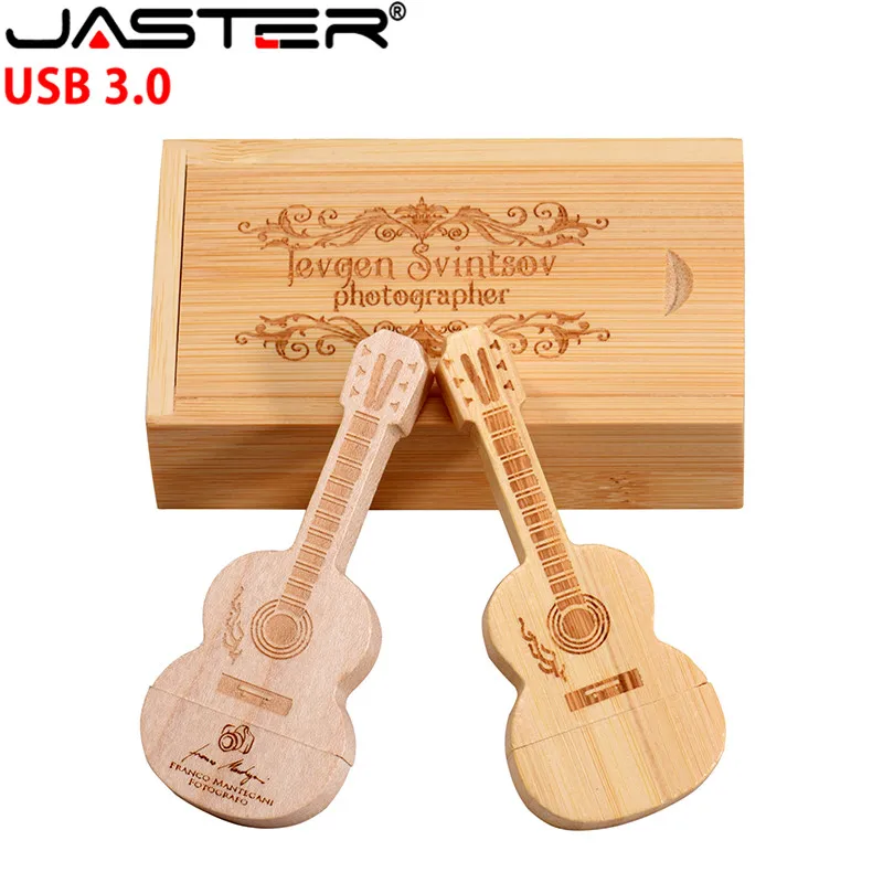 Usb флеш-накопитель 128 ГБ 3 0 64 Гб Флешка 32 usb 4 8 деревянная гитара коробка 16 1