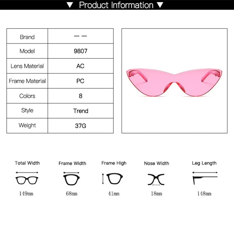 

2020 Classic Cat Eye Fashion Women Sunglasses Anti-reflective Plastic Glasses Brands Design New Men Sun Glasses Uv400 Uv400